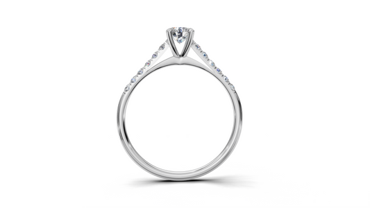 0.37 ct Diamond French Setting Ring