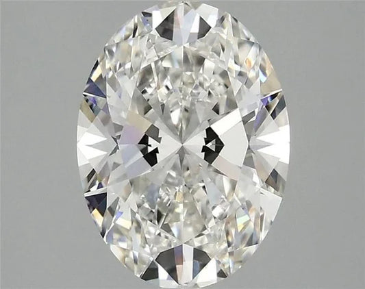 Diamant oval cultivat în laborator 3.02ct F VVS2 EX EX (CVD)