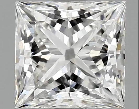 Diamant Princess Lab Grown 2ct F VVS2 EX EX (CVD)