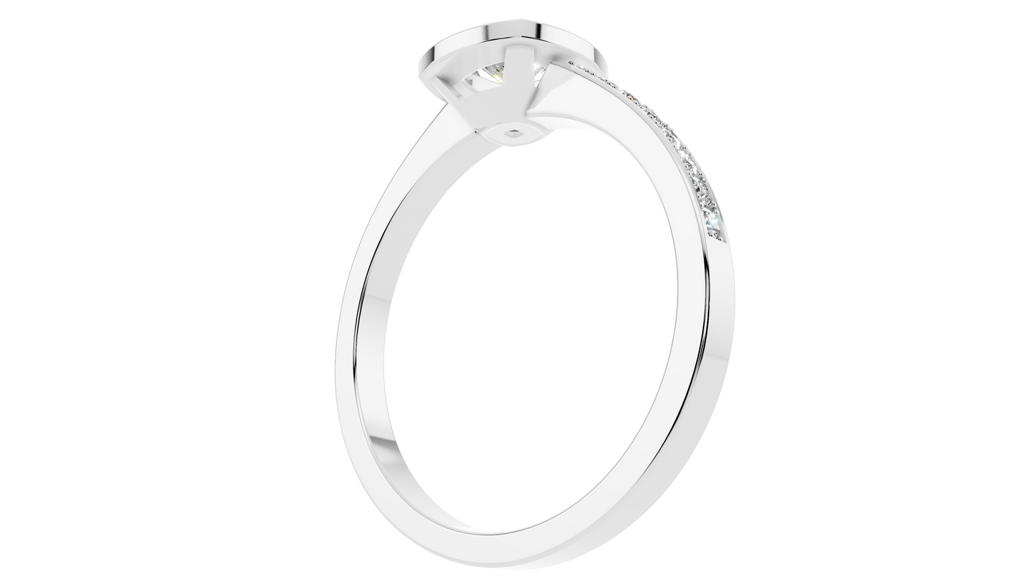 square halo diamond ring