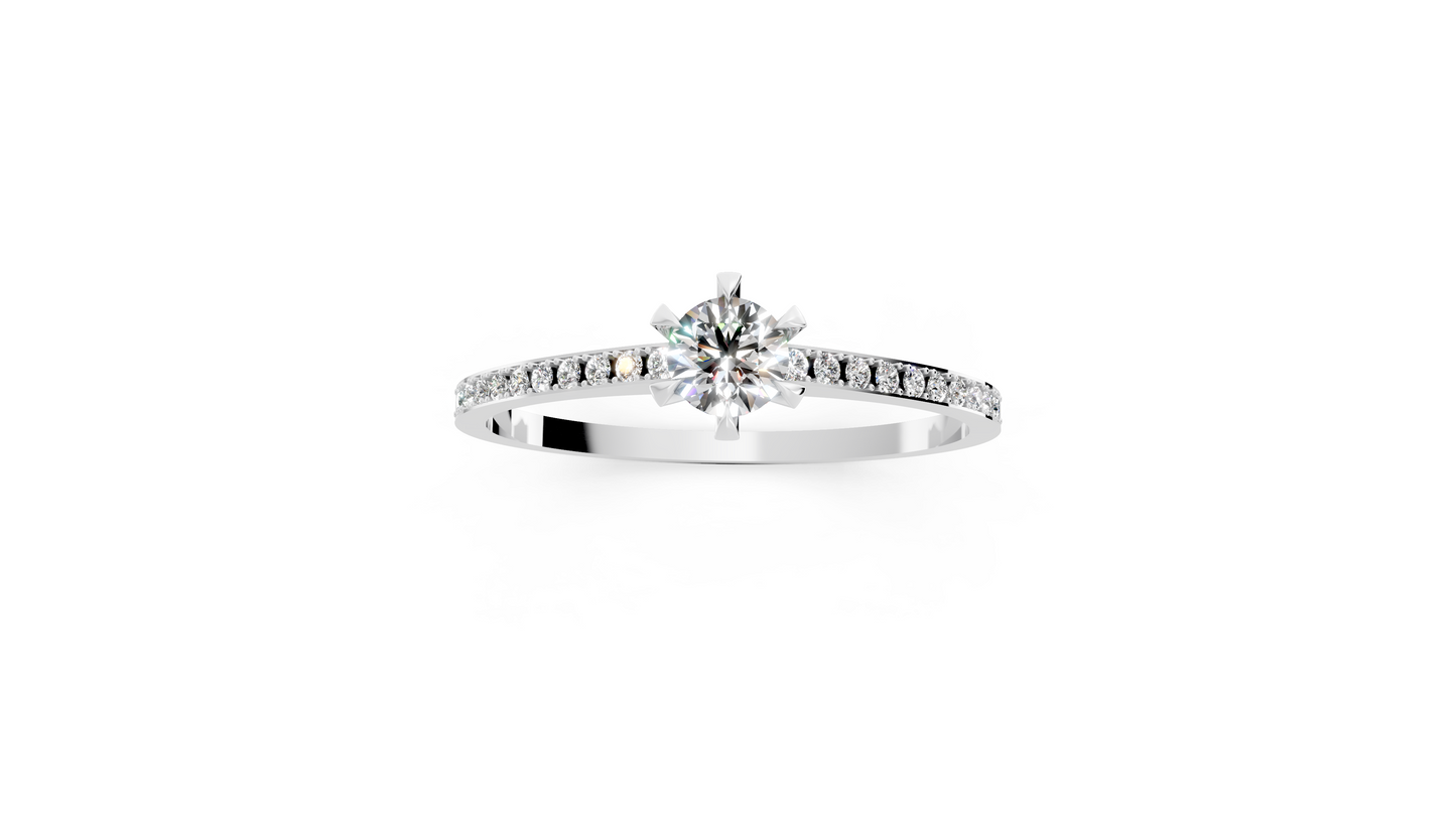 Inel Solitaire cu Diamant de 0.267 ct Colecția Pure Love