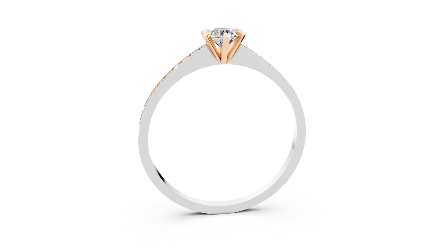 Inel Solitaire cu Diamant de 0.267 ct Colecția Pure Love