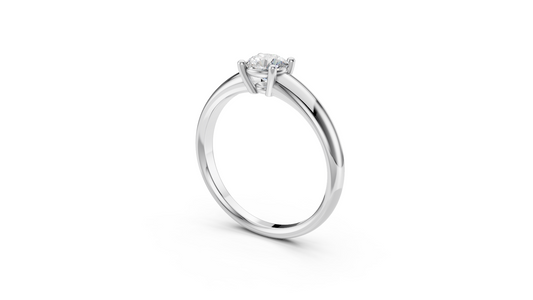 0.5 ct Round Cut Diamond Ring