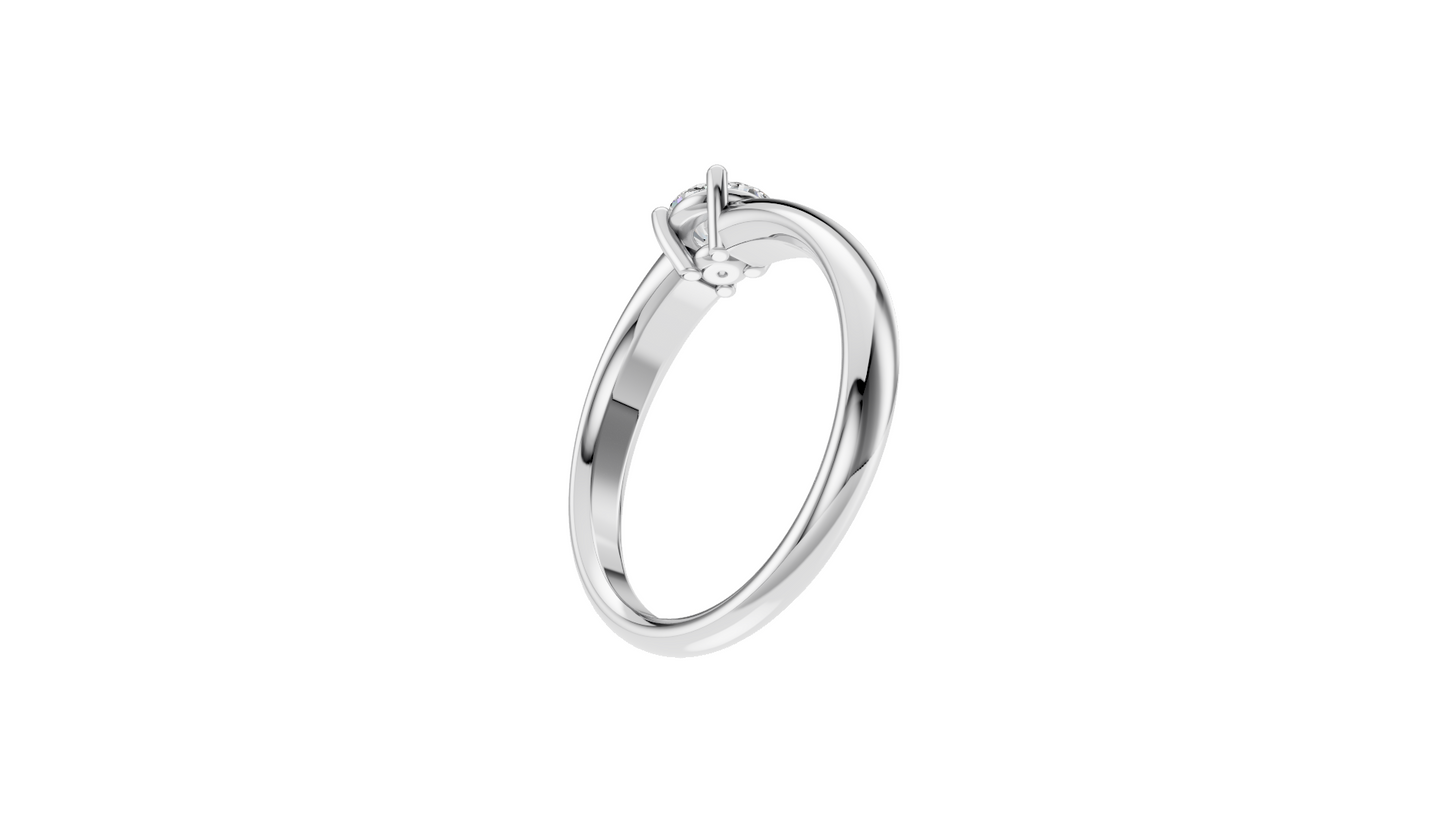0.5 ct Round Cut Diamond Ring