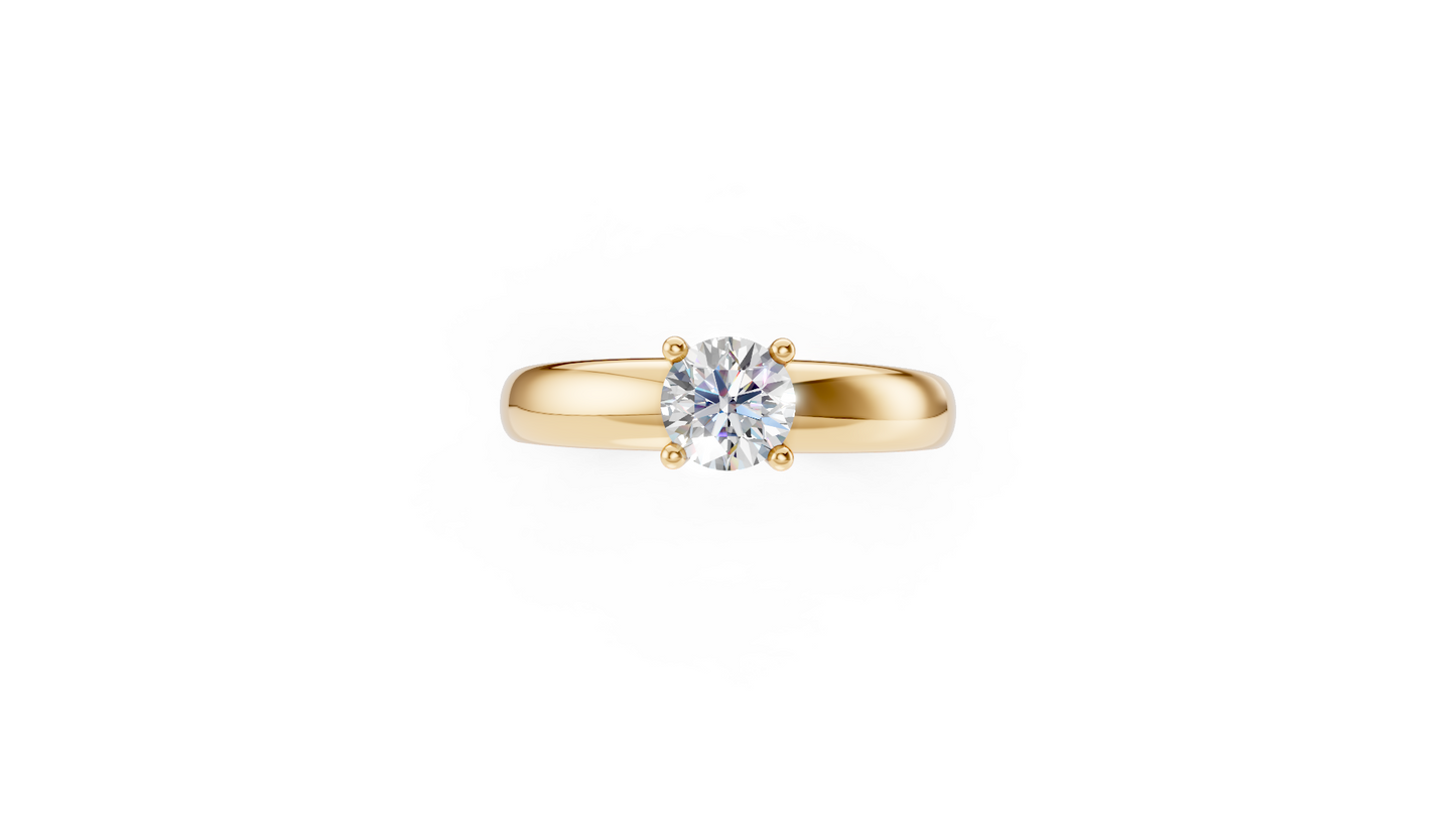 0.5 ct Round Cut Diamond Ring