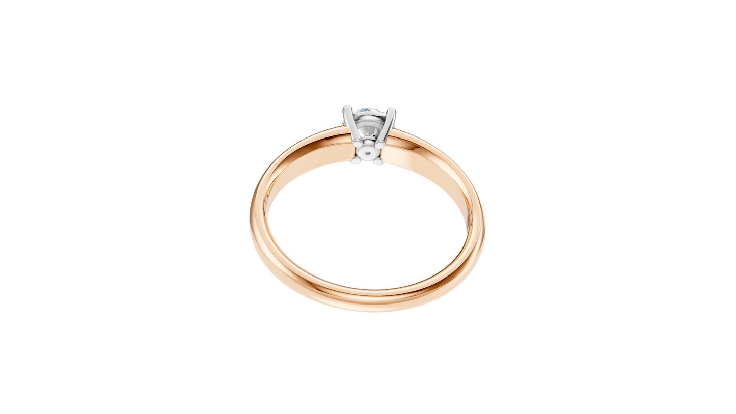 0.5 ct Round Cut Diamond Ring