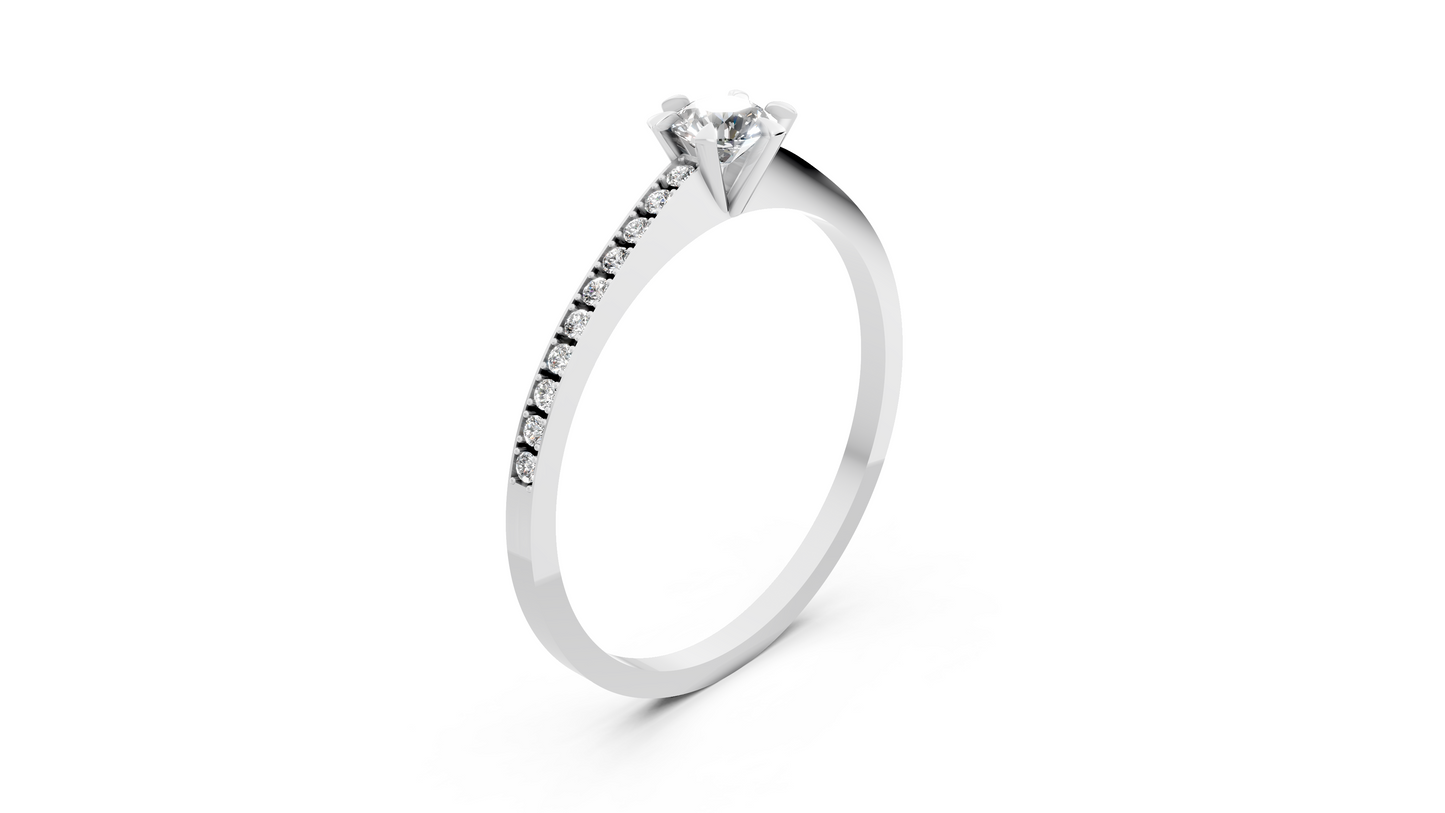 Inel Solitaire cu Diamant de 0.267 ct Colecția Pure Love