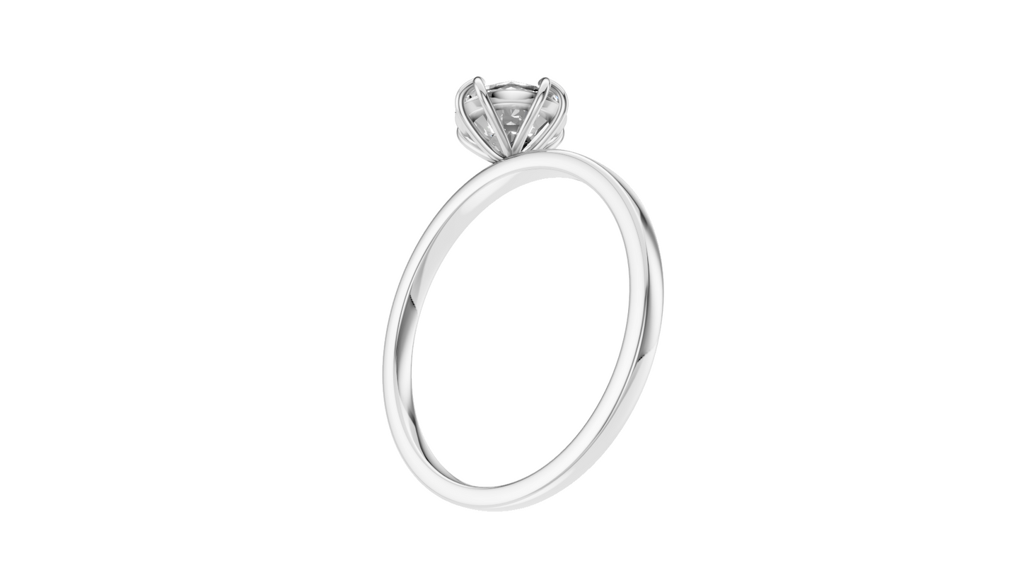1 ct Diamond Petal Gold Ring