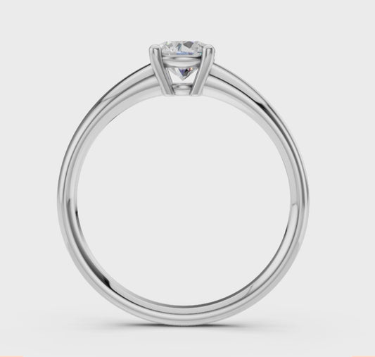 0.5 ct Round Cut Diamond Ring