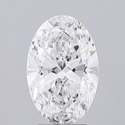 Oval Lab Grown Diamond 3.02ct F VVS2 EX EX (CVD)