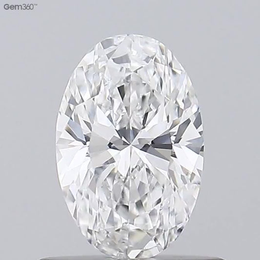 Oval Lab Grown Diamond 0.41ct D VVS2 EX EX (HPHT)