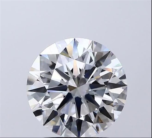 Round Lab Grown Diamond 2.52ct F VVS2 ID EX EX None (CVD)