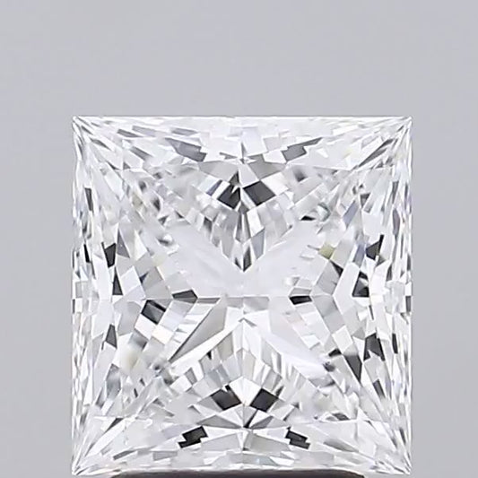 Princess Lab Grown Diamond 2.8ct D VVS2 EX EX (CVD)