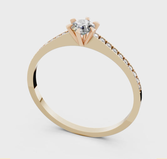 0.267 ct Diamond Solitaire Ring Pure Love Collection