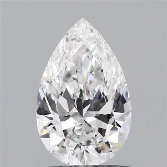 Pear Labgrown Diamond 0.61ct F VVS2 EX VG None (CVD)